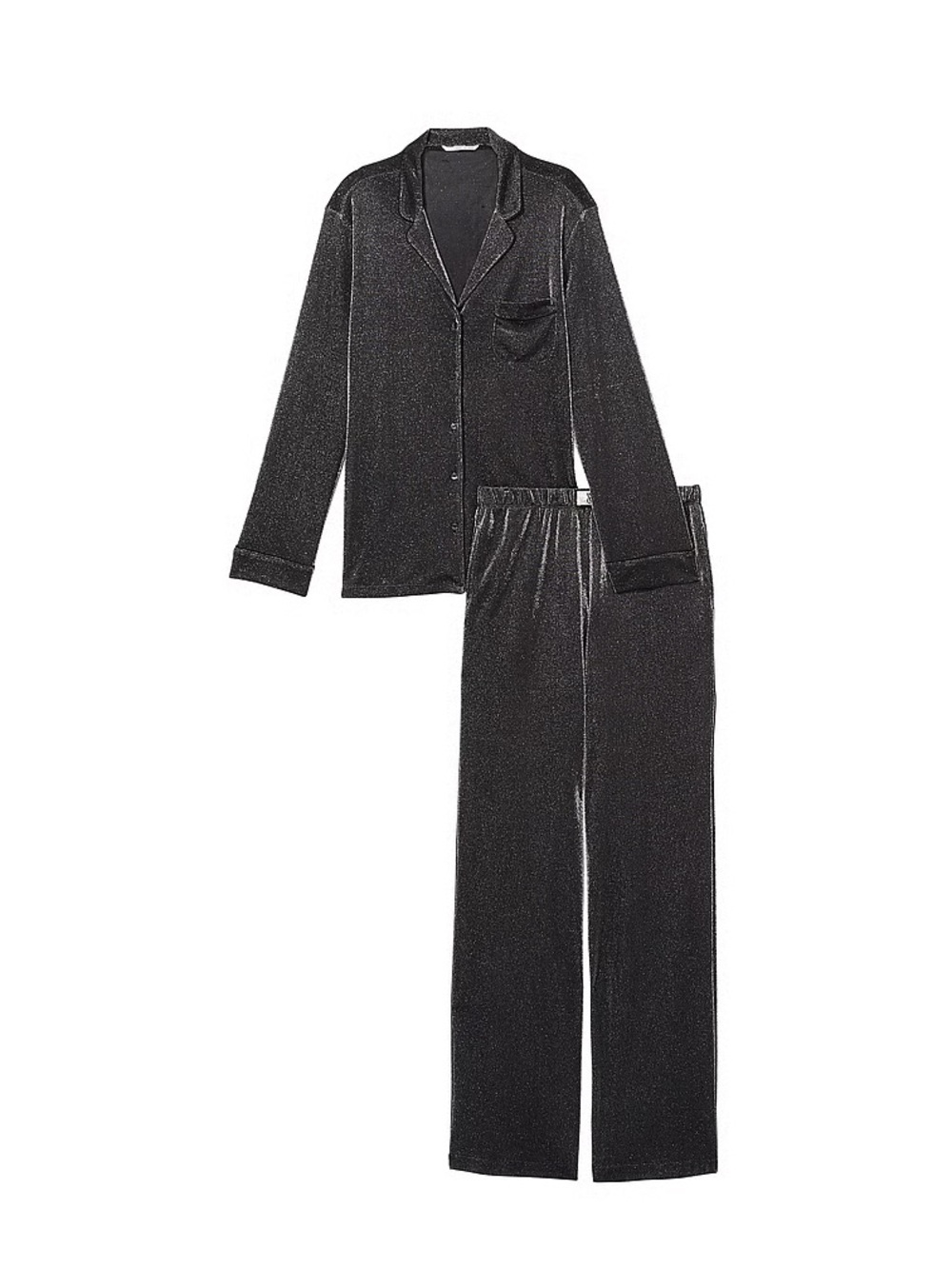 Victoria's Secret Black Shimmer Pajama Set